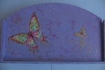 Portalettere-farfalle-lilla-retro